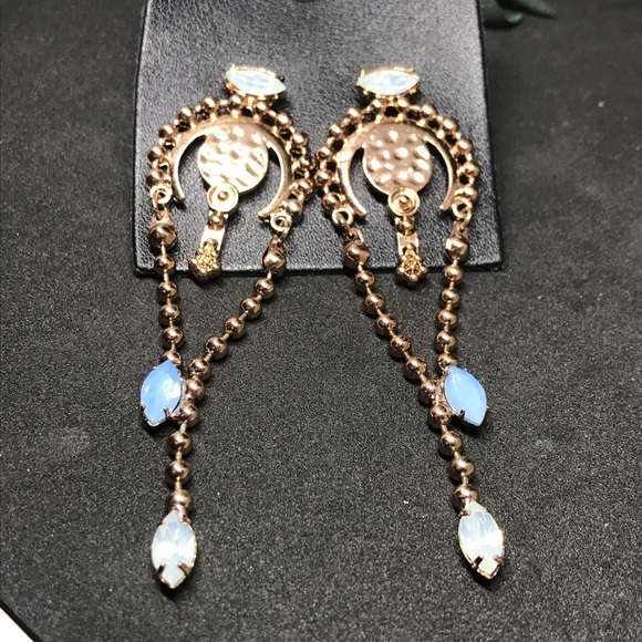 NWT Free People rose gold ball drop earrings - Picture 3 of 8